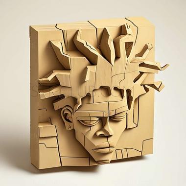 3D model Jean Michel Basquiat American artist (STL)